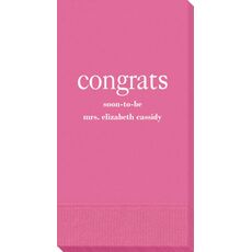 Big Word Congrats Guest Towels