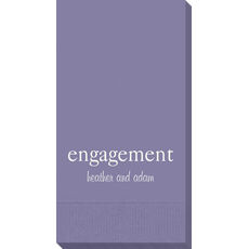 Big Word Engagement Guest Towels