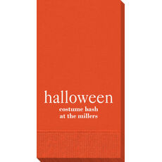 Big Word Halloween Guest Towels