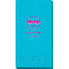 Sunglasses Emoji Guest Towels