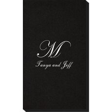 Presidential Initial Linen Like Guest Towels