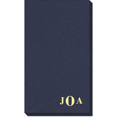 Sophisticated Monogram Linen Like Guest Towels