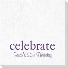 Big Word Celebrate Luxury Deville Napkins