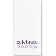 Big Word Celebrate Luxury DeVille Guest Towels