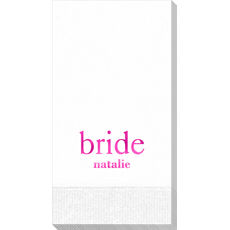 Big Word Bride Guest Towels