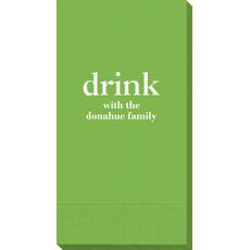 Big Word Drink Guest Towels