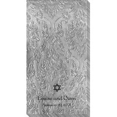 Little Star of David Carte Embossed Guest Towels
