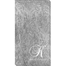 Elegant Initial Carte Embossed Guest Towels