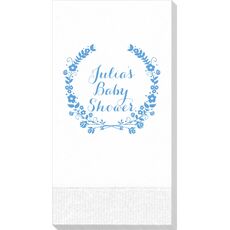 Floral Laurel Wreath Guest Towels