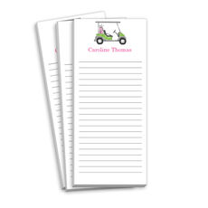 Pink Golf Cart Skinnie Notepads