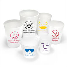 Personalized Shatterproof Cups with Emojis