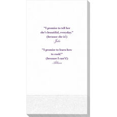 Your Personalized Text Guest Towels