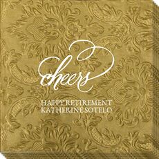 Refined Cheers Carte Embossed Napkins