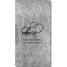 Refined Cheers Carte Embossed Guest Towels