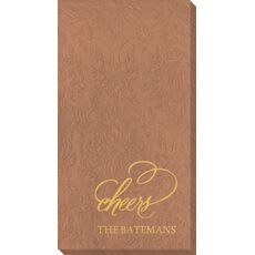 Refined Cheers Carte Embossed Guest Towels