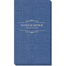 St. Regis Scroll Moire Guest Towels