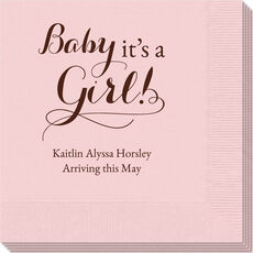 It's A Girl Napkins