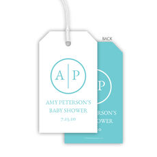 Initial Monogram Hanging Gift Tags