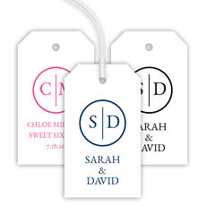 Initial Monogram Hanging Gift Tags