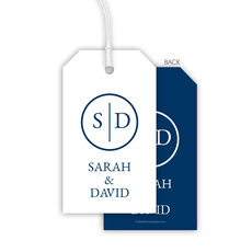 Initial Monogram Hanging Gift Tags