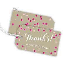 Confetti Horizontal Thank You Hanging Gift Tags