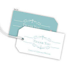 Elegant Scroll Hanging Gift Tags