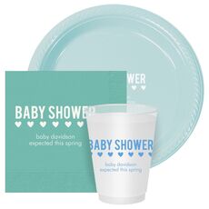 Baby Shower with Hearts