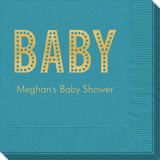 Polka Dot Baby Napkins