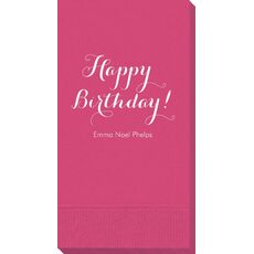 Darling Happy Birthday Guest Towels