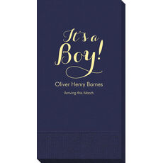 Elegant It's A Boy Guest Towels