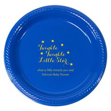 Personalized Twinkle Twinkle Little Star Plastic Plates