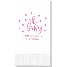 Confetti Dots Oh Baby Guest Towels