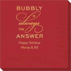 Bubbly is the Answer Napkins