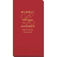 Bubbly is the Answer Guest Towels