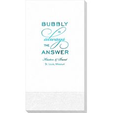 Bubbly is the Answer Guest Towels
