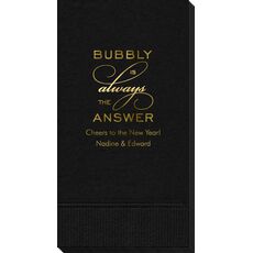 Bubbly is the Answer Guest Towels