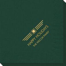 Modern Deco Scroll Napkins