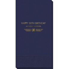 Modern Deco Scroll Guest Towels