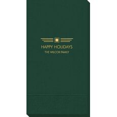 Modern Deco Scroll Guest Towels