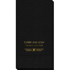 Modern Deco Scroll Guest Towels