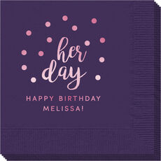 Confetti Dots Her Day Napkins