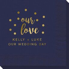 Confetti Dots Our Love Napkins