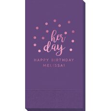 Confetti Dots Her Day Guest Towels