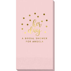 Confetti Dots Her Day Guest Towels
