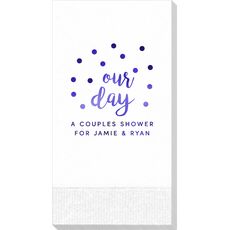 Confetti Dots Our Day Guest Towels