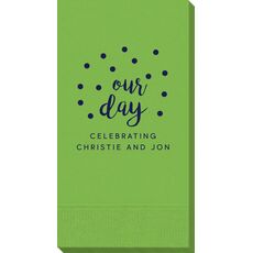 Confetti Dots Our Day Guest Towels