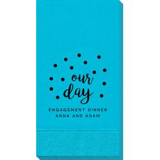 Confetti Dots Our Day Guest Towels