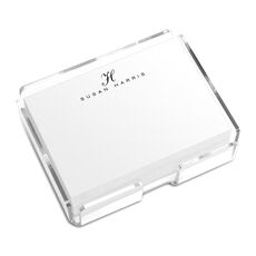 Classic Script Initial and Name 4x3 Post-it® Notes