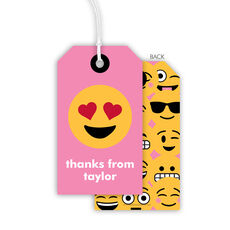 Heart Eyes Emoji Hanging Gift Tags