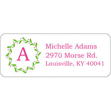 Circle Wreath Address Labels